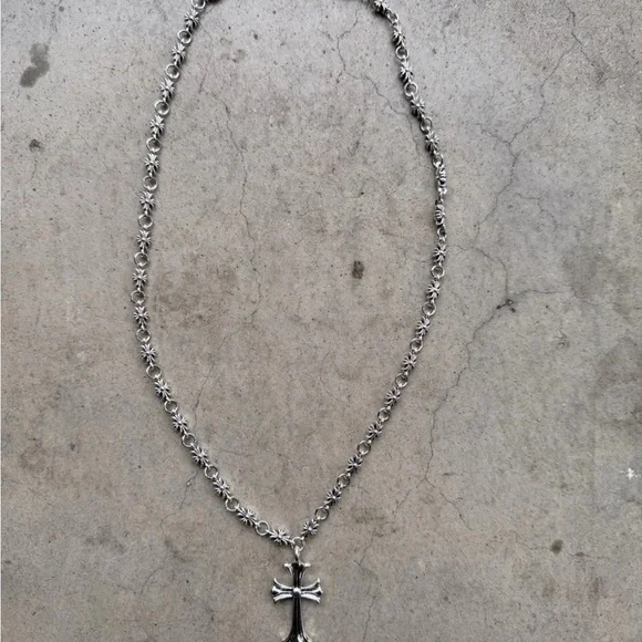 Chrome Hearts Silver Cross Pendant Necklace - Picture 2 of 3